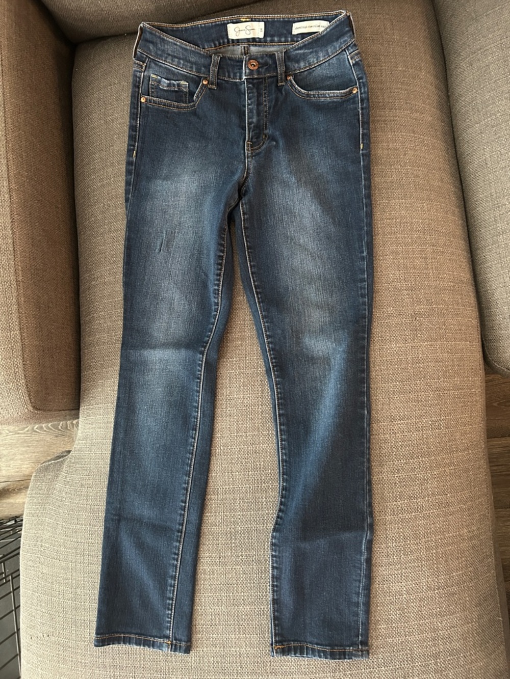 Sundry Slim Stretch Skinny Jeans in Dark Wash Blue